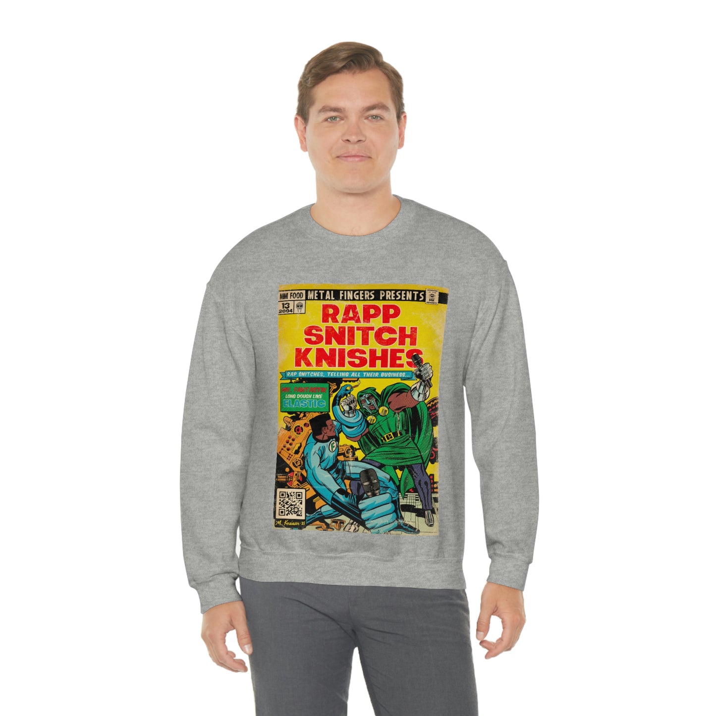 MF DOOM -Rapp Snitch Knishes - Unisex Heavy Blend™ Crewneck Sweatshirt