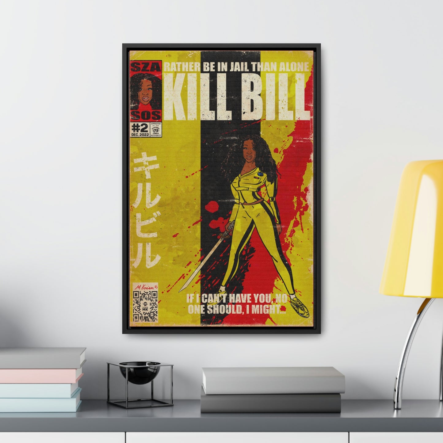 SZA - Kill Bill - Gallery Canvas Wraps, Vertical Frame