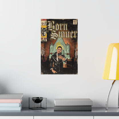 J. Cole - Born Sinner - Vertical Matte Poster