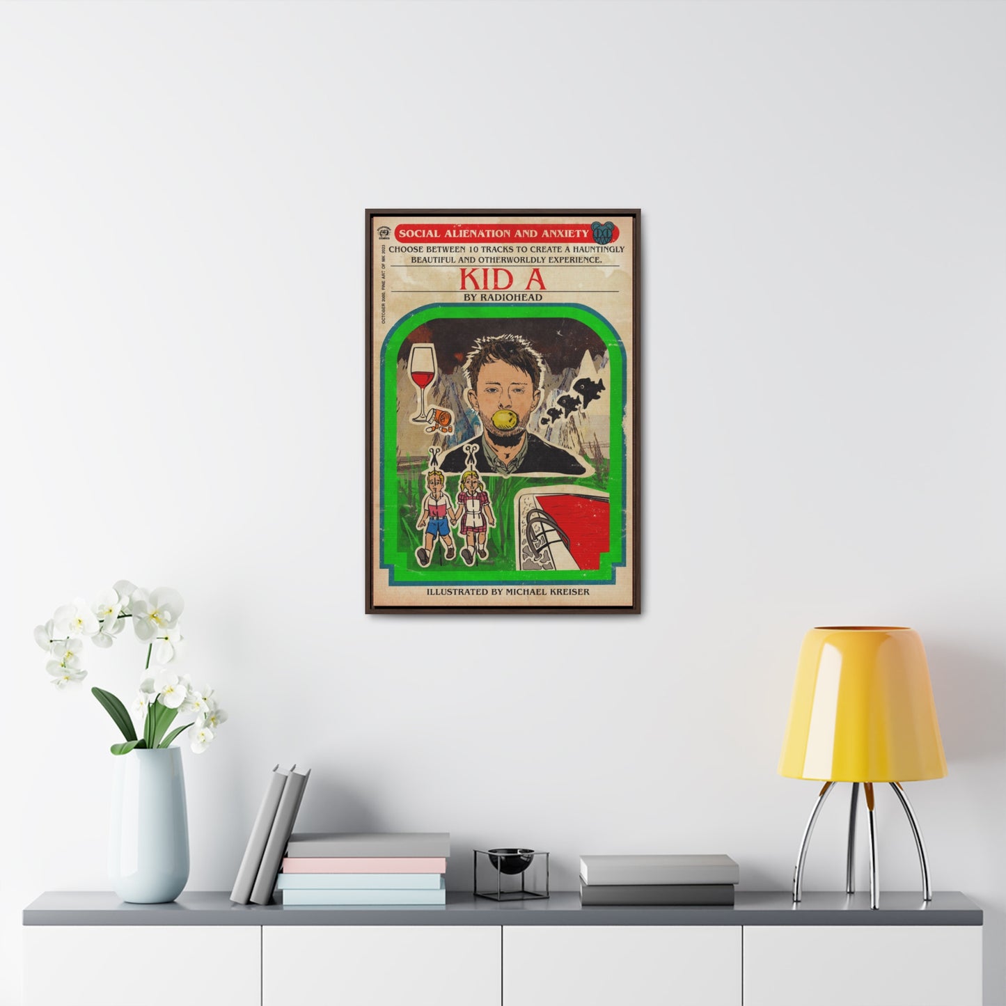 Radiohead- Kid A - Gallery Canvas Wraps, Vertical Frame