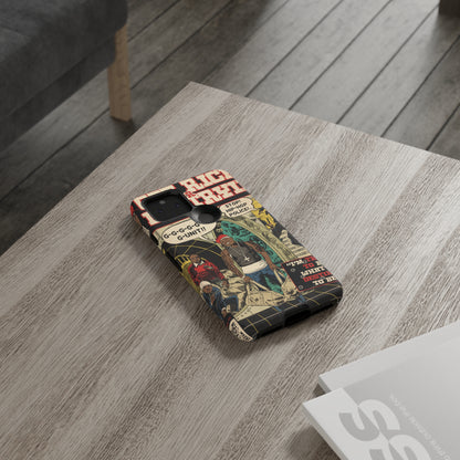 Get Rich Or Die Tryin - Comic Art Tough Phone Cases