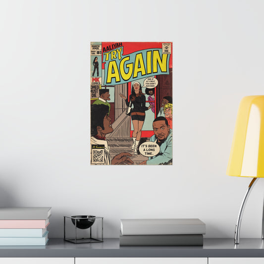 Try Again - Vertical Matte Poster