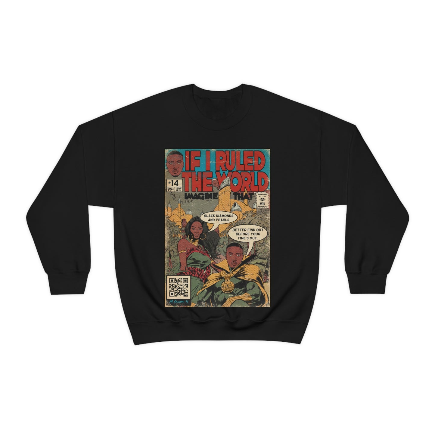 Nas & Lauryn Hill - If I Ruled The World- Unisex Heavy Blend™ Crewneck Sweatshirt
