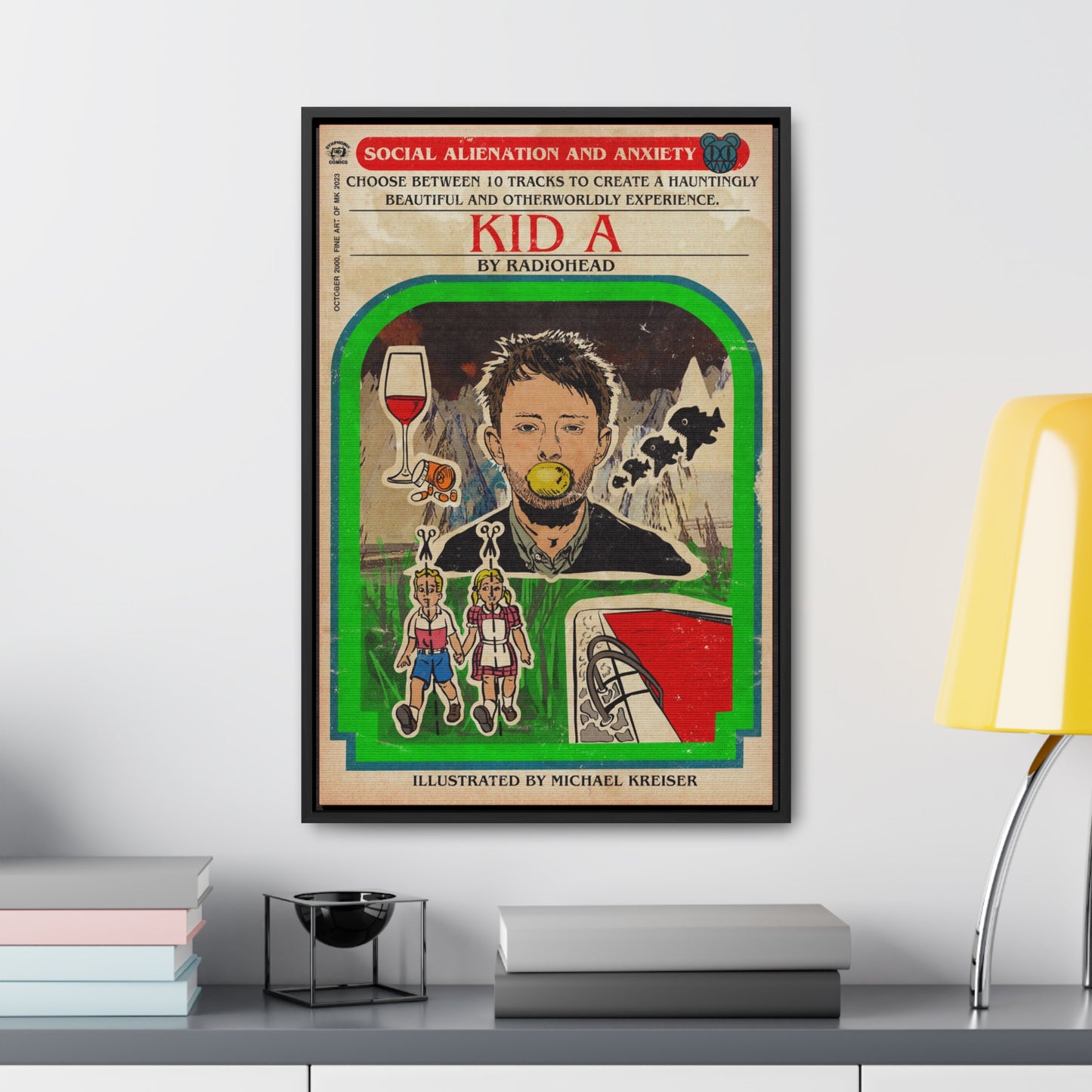 Radiohead- Kid A - Gallery Canvas Wraps, Vertical Frame