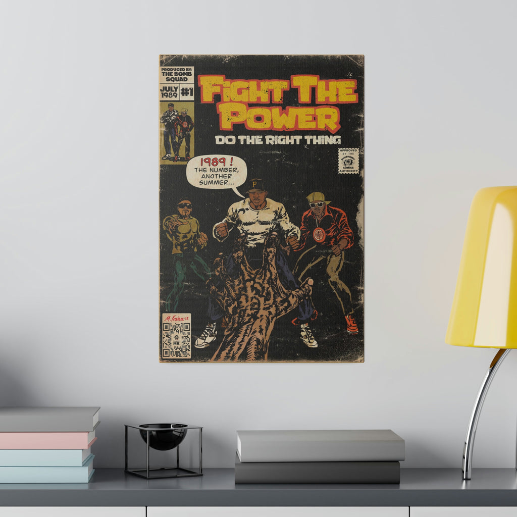 Fight The Power -  Matte Canvas, Stretched, 0.75"