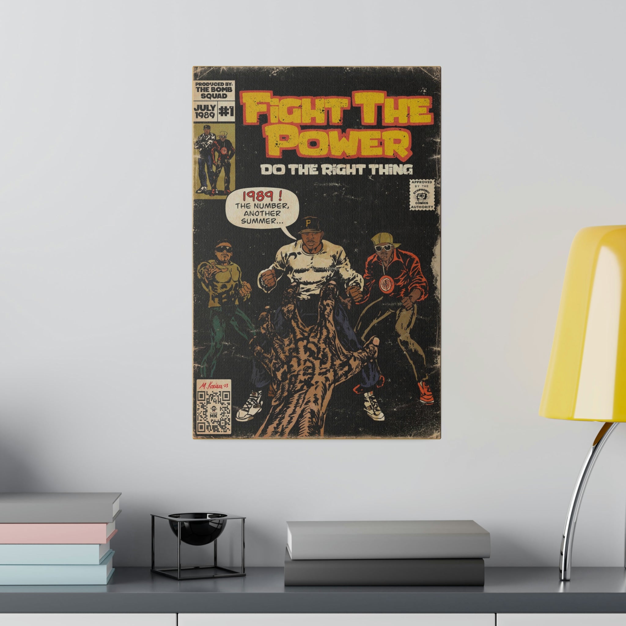 Fight The Power -  Matte Canvas, Stretched, 0.75"
