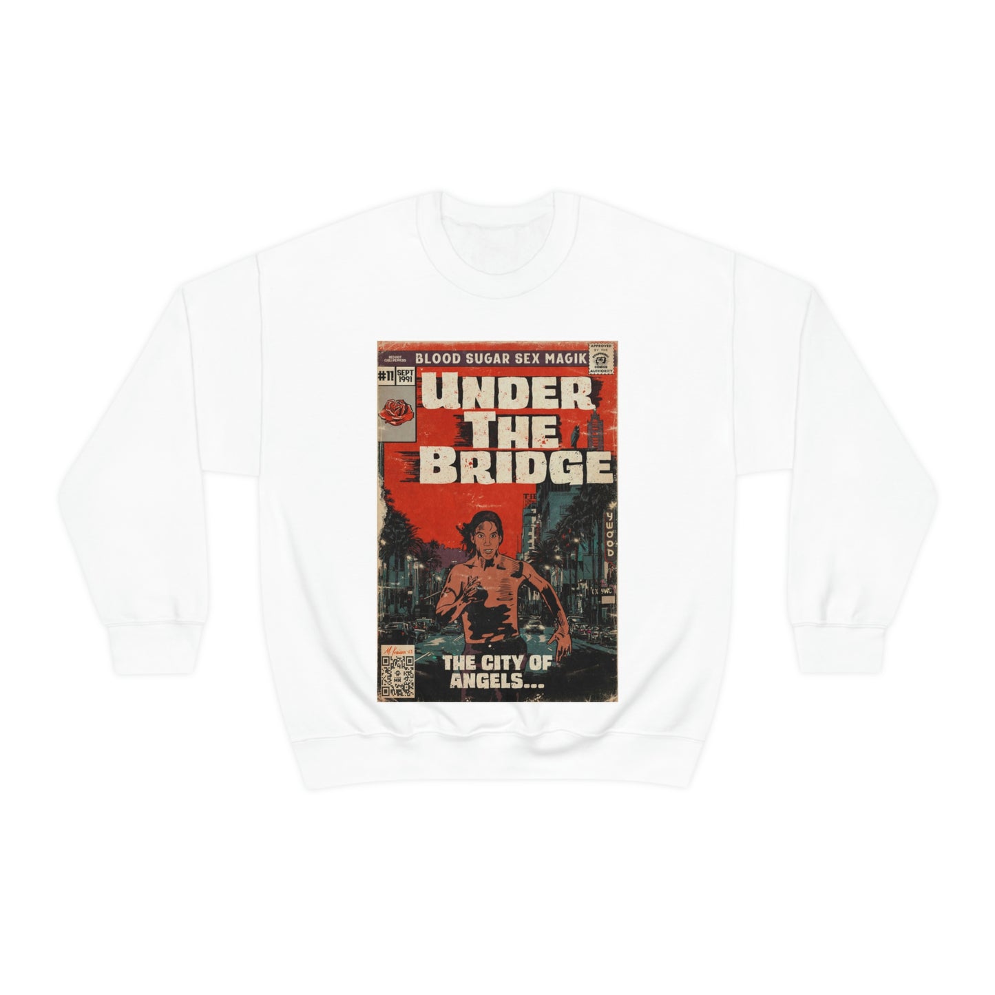 Red Hot Chili Peppers- Under The Bridge - Unisex Heavy Blend™ Crewneck Sweatshirt
