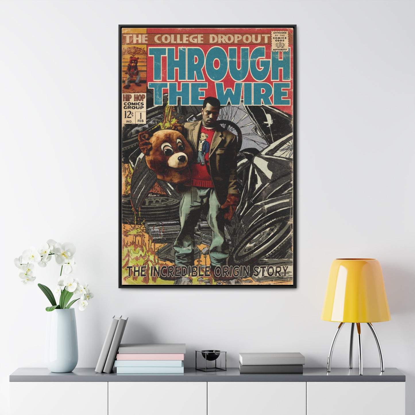 Kanye West - Through the Wire - Gallery Canvas Wraps, Vertical Frame