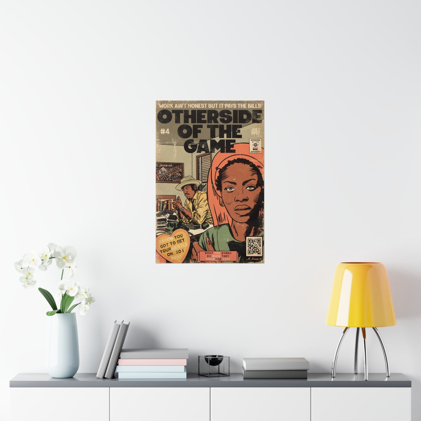 Erykah Badu - Otherside Of The Game - Andre 3000 - Vertical Matte Poster