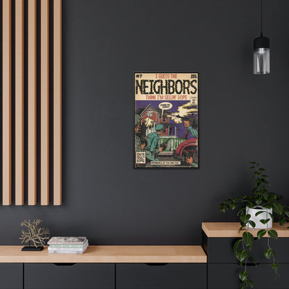 J.Cole - Neighbors - Gallery Canvas Wraps, Vertical Frame