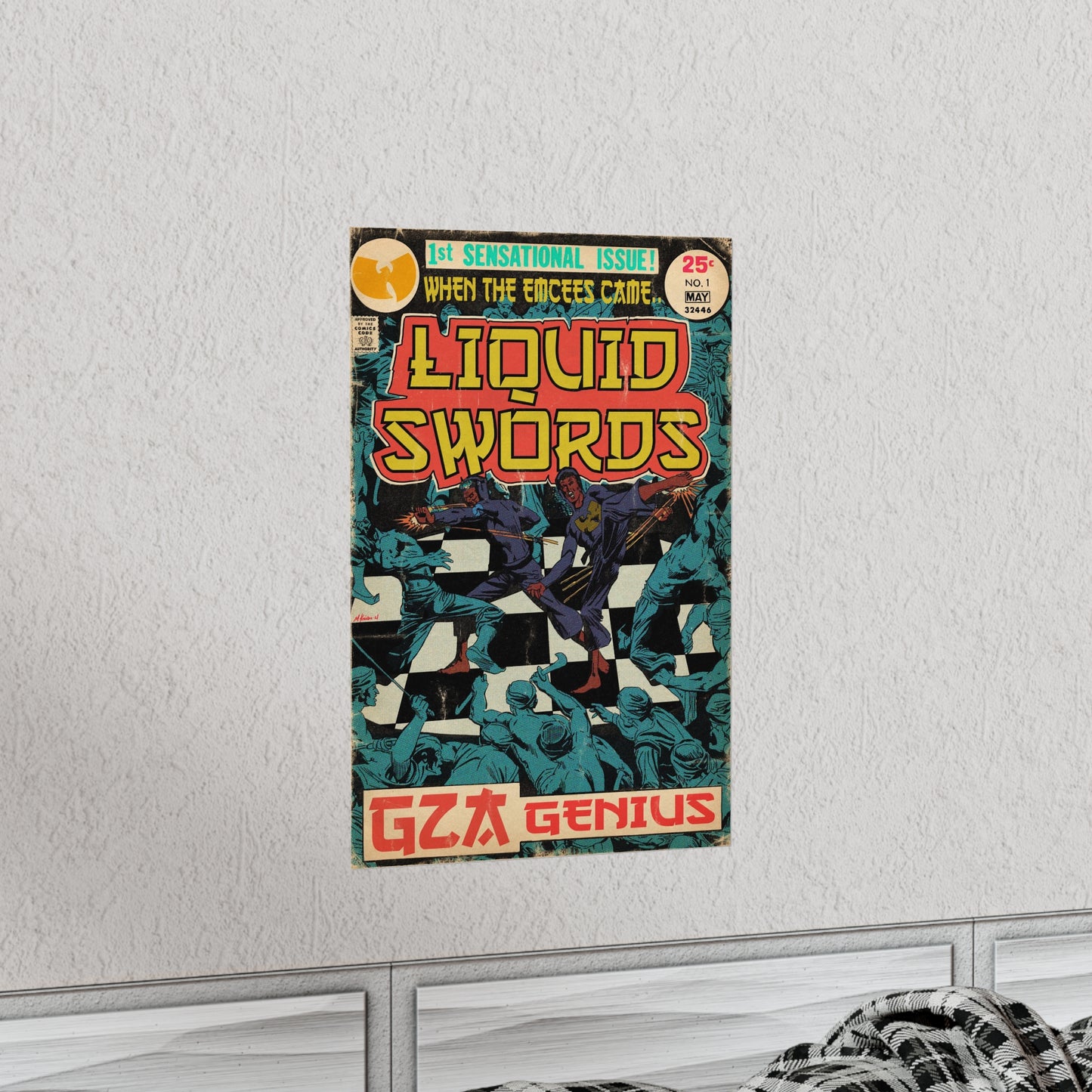 GZA/Genius - Liquid Swords - Wu-Tang - Vertical Matte Poster