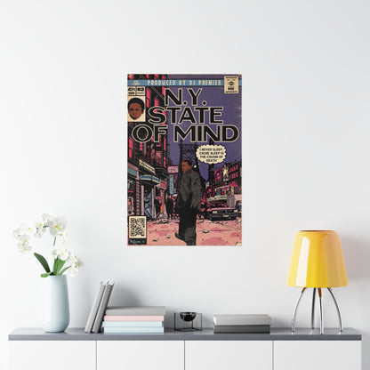 Nas - NY State Of Mind - Vertical Matte Poster