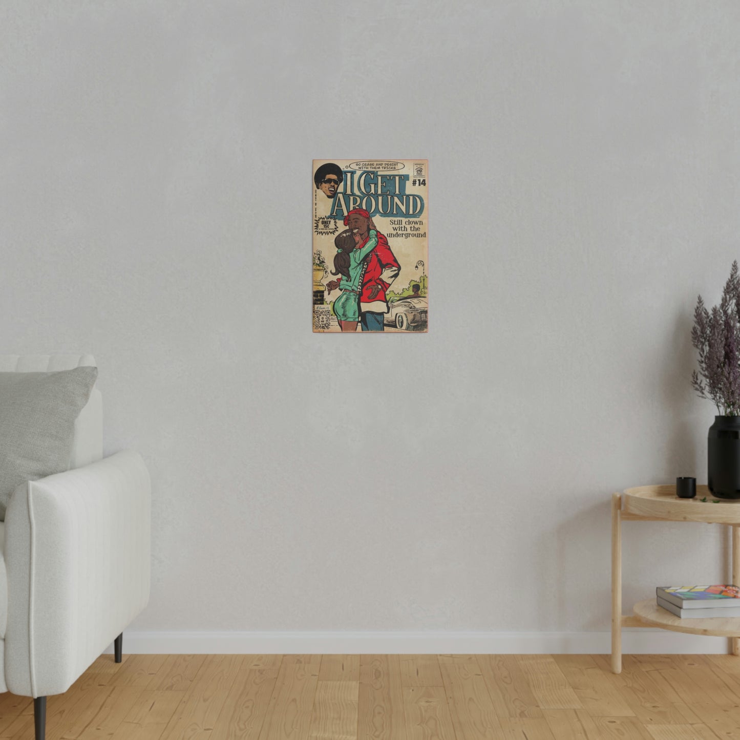 2Pac - I Get Around - Tupac - Matte Canvas, Stretched, 0.75"