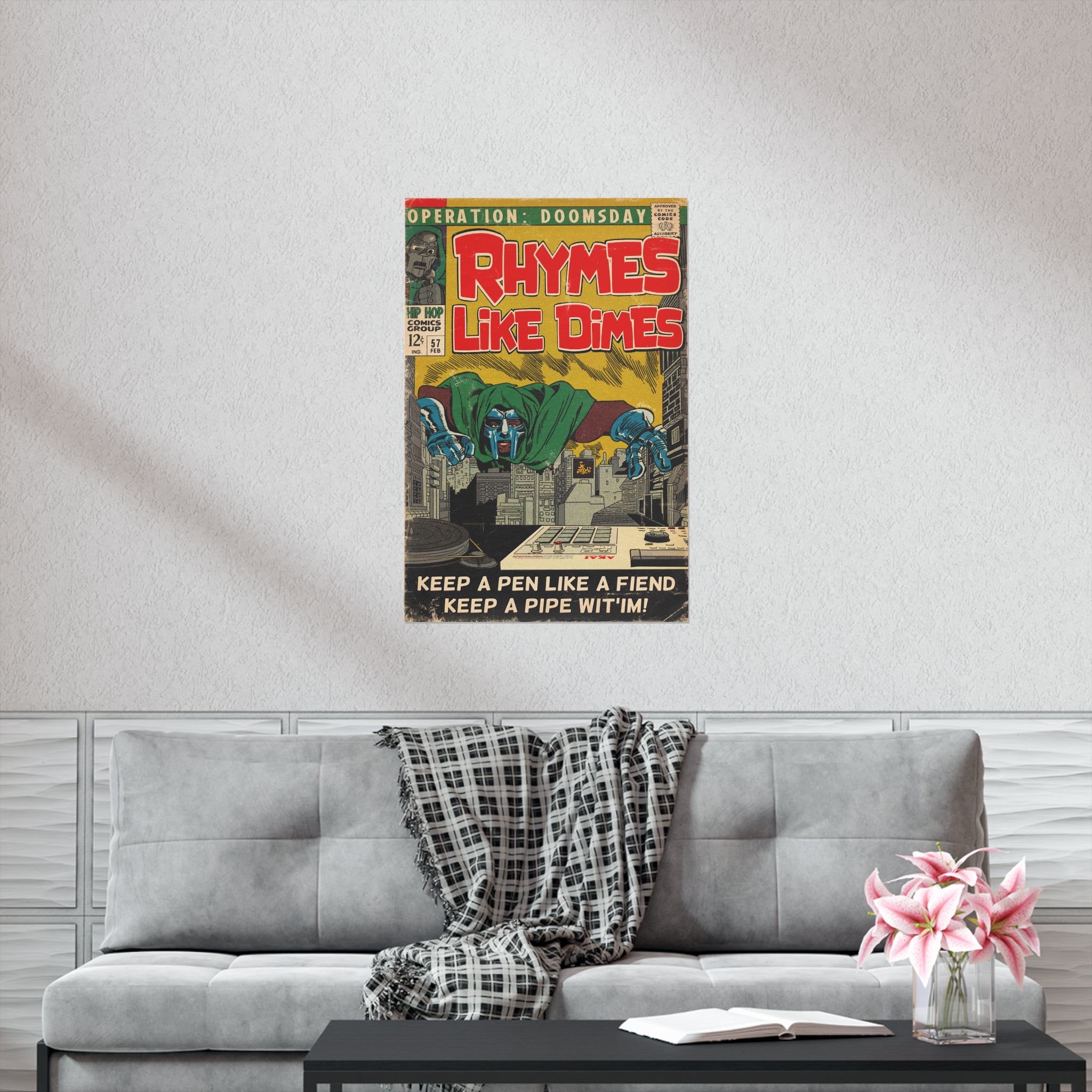 Rhymes Like Dimes - Vertical Matte Poster