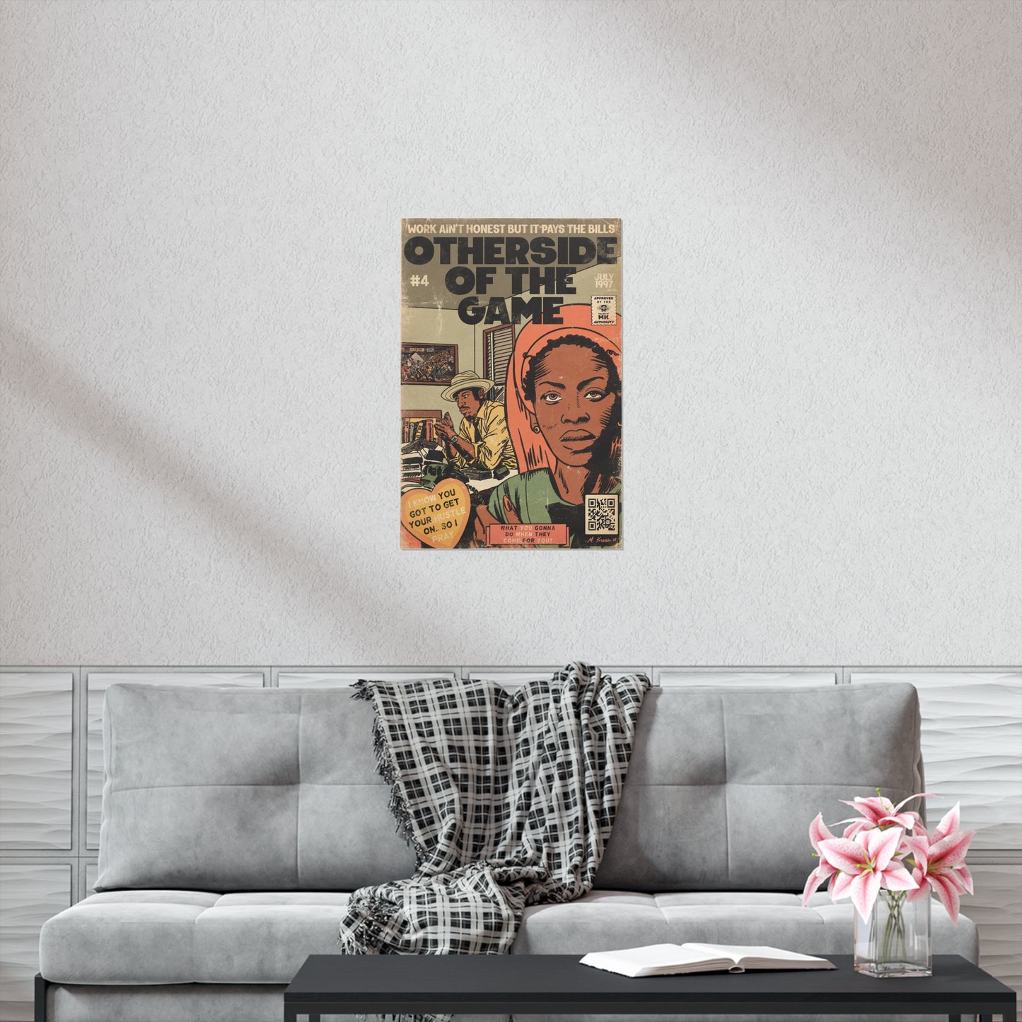 Erykah Badu - Otherside Of The Game - Andre 3000 - Vertical Matte Poster