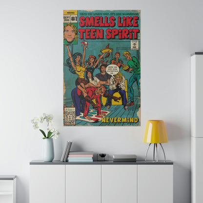 Nirvana - Smells Like Teen Spirit -  Matte Canvas, Stretched, 0.75"