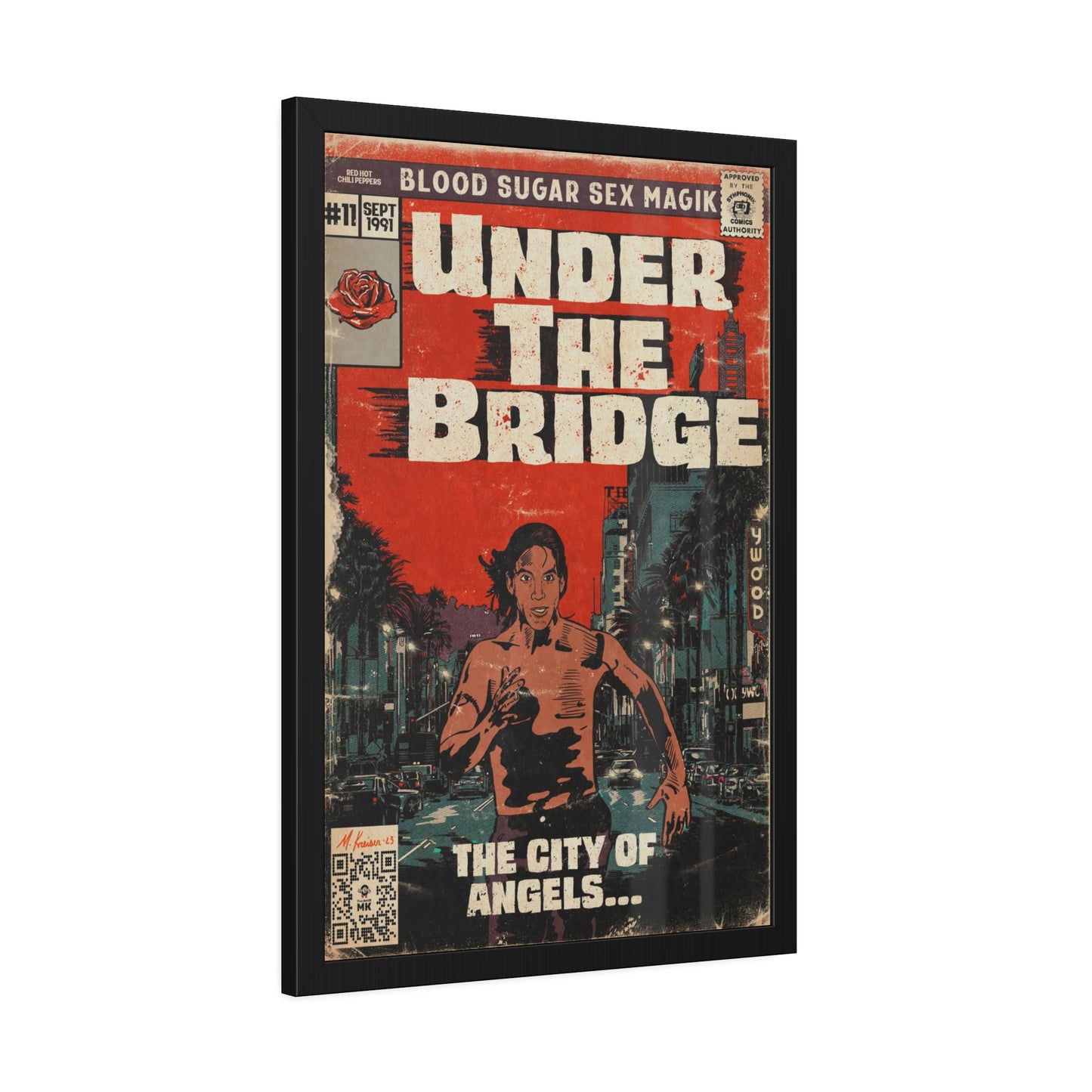 Red Hot Chili Peppers- Under The Bridge - Framed Paper Posters