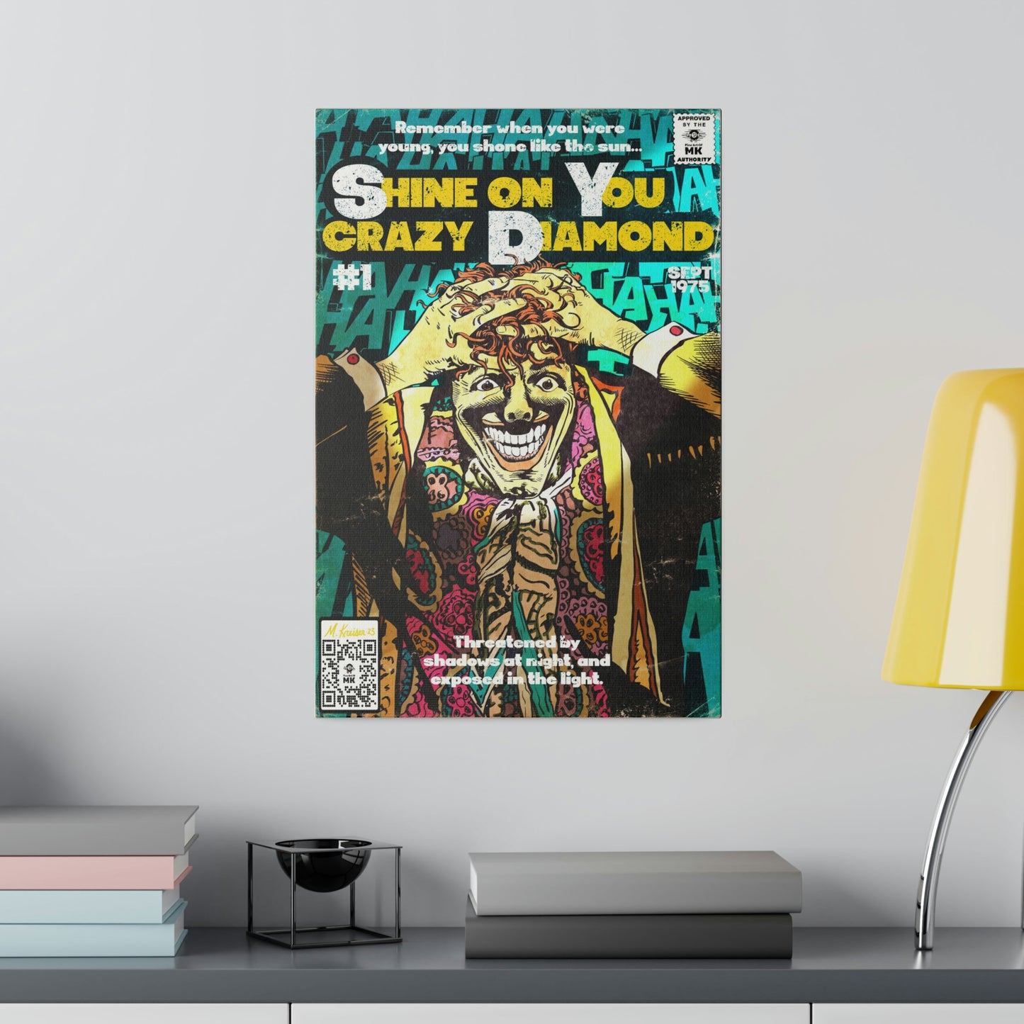 Pink Floyd - Shine on You crazy Diamond -  Matte Canvas, Stretched, 0.75"