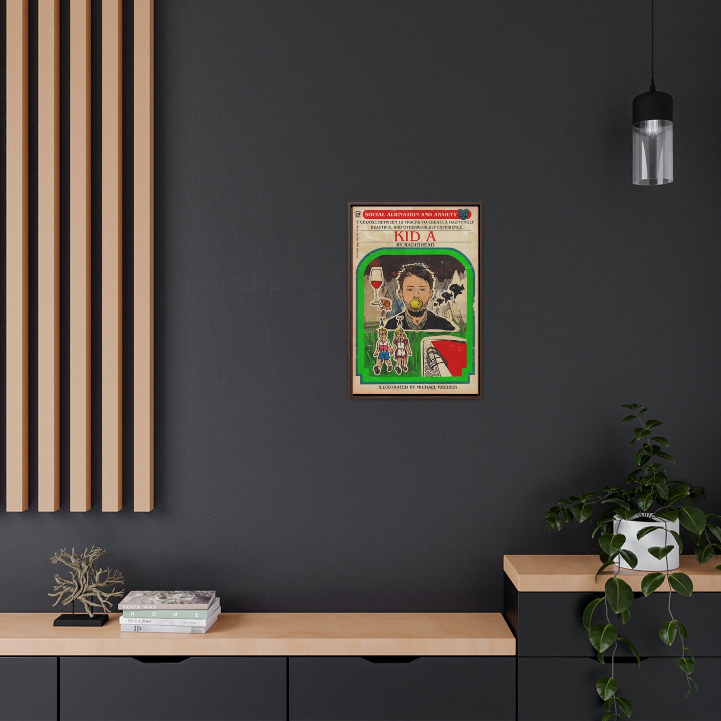 Radiohead- Kid A - Gallery Canvas Wraps, Vertical Frame