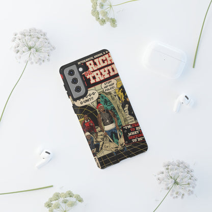 Get Rich Or Die Tryin - Comic Art Tough Phone Cases