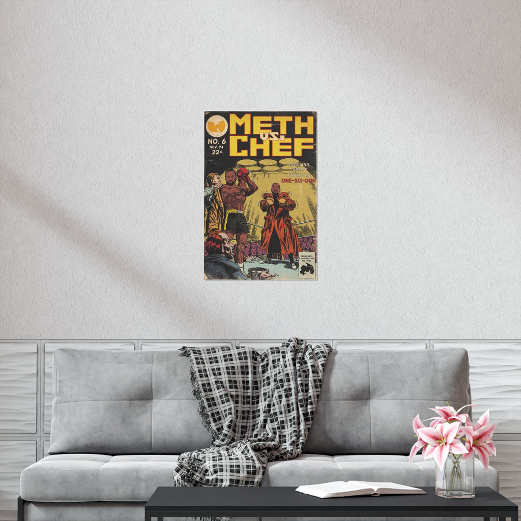 Meth vs Chef - Vertical Matte Poster