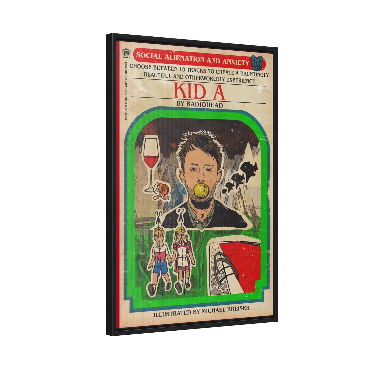 Radiohead- Kid A - Gallery Canvas Wraps, Vertical Frame