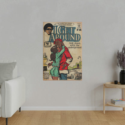 2Pac - I Get Around - Tupac - Matte Canvas, Stretched, 0.75"