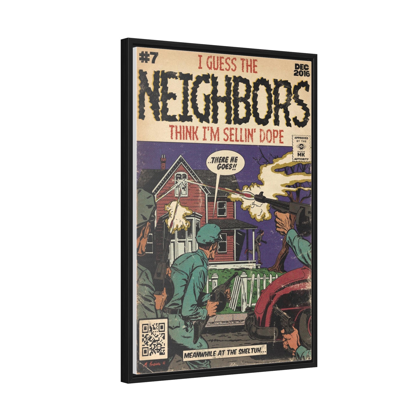 J.Cole - Neighbors - Gallery Canvas Wraps, Vertical Frame